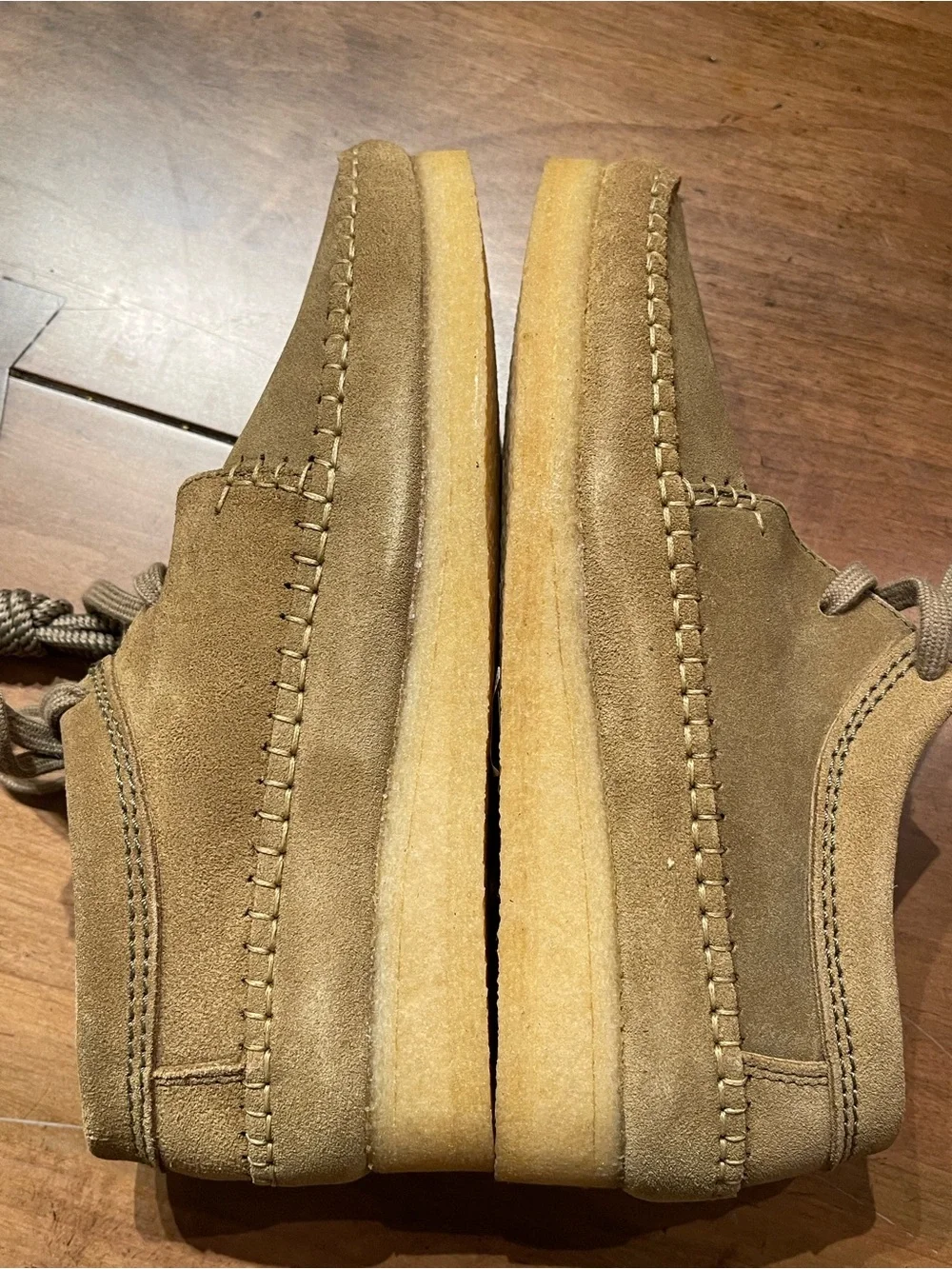 Clarks suede upper